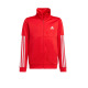 ADIDAS Team 3-Stripes Full-Zip Tricot TrackTop Red