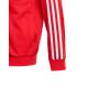 ADIDAS Team 3-Stripes Full-Zip Tricot TrackTop Red