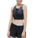 ADIDAS Training Long Line Tiger-Printed Light Support Bra Black/Blue