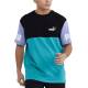 PUMA Power Colorblock Tee Deep Aqua/Multi