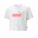 PUMA Essentials Logo Cropped Tee White