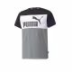 PUMA Essentials+ Colorblock Tee Grey/White
