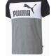 PUMA Essentials+ Colorblock Tee Grey/White