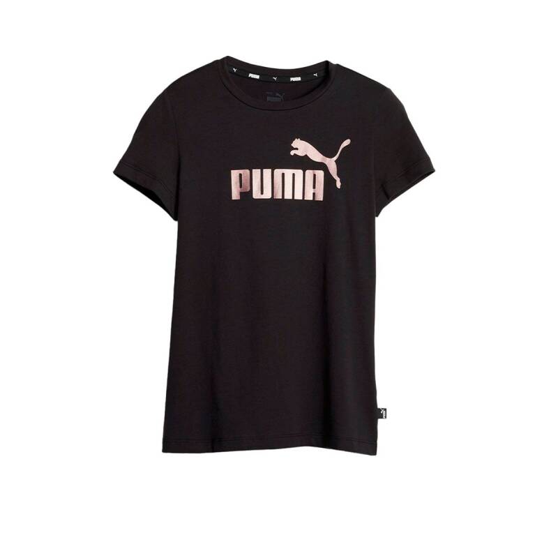 PUMA Essentials+ Logo Tee Black