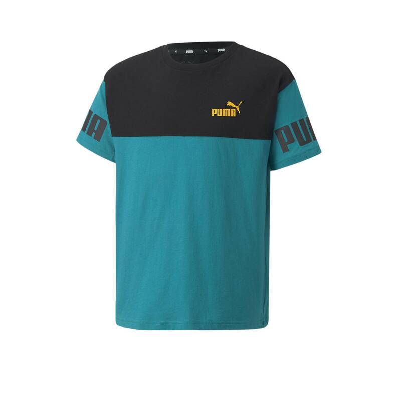 PUMA Power Colorblock Tee Turquoise