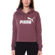 PUMA Essentials Cropped Hoodie Purple