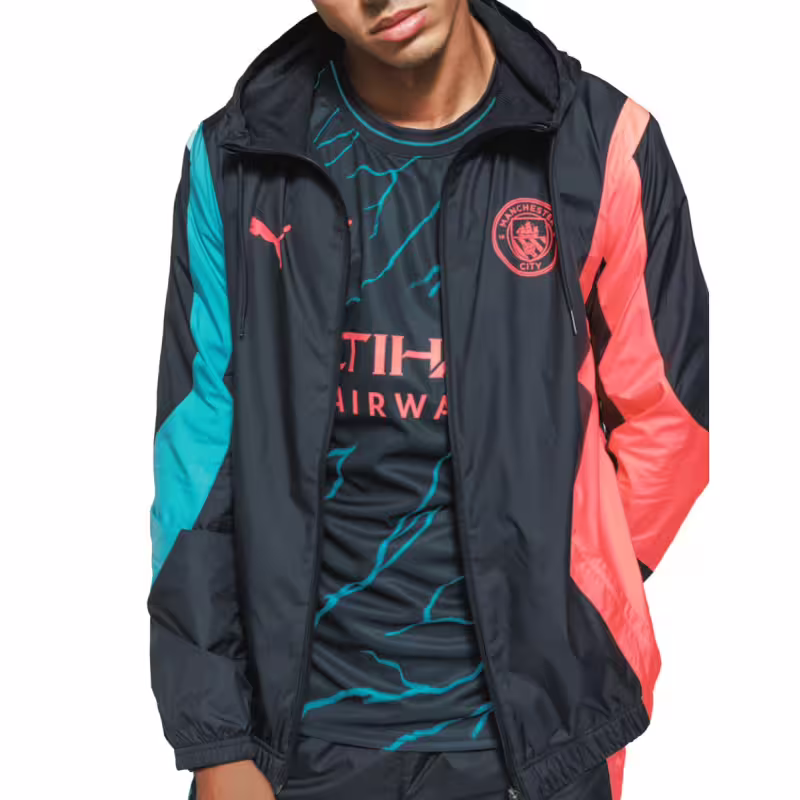 PUMA x Manchester City FC Pre-match Anthem Jacket Dark Navy/Multi