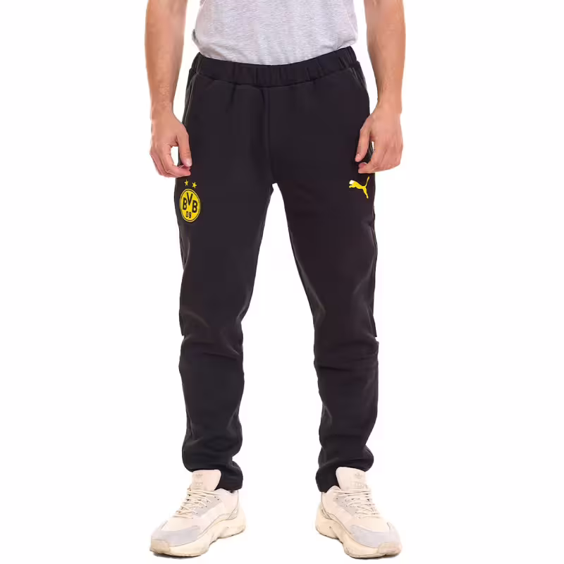PUMA x Borussia Dortmund Football Casuals Pants Black/Yellow