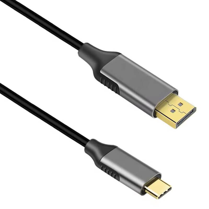 Кабел DeTech, USB-C Thumderbolt-3 –DP 1.8m, 4K, 60Hz, Черен - 18397