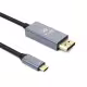 Кабел DeTech, USB-C &ndash; DP, 1.8m, 8К, 60Hz, Черен - 18398