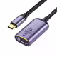 Преходник DeTech, USB-C &ndash; DP, 8K, 60Hz, Сив - 17840