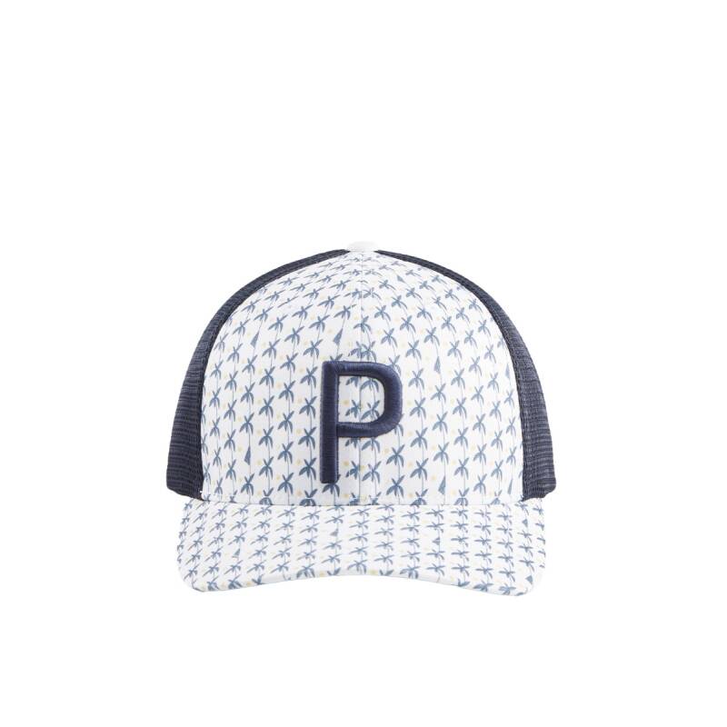 PUMA Palms Trucker P Snapback Cap White/Navy