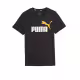 PUMA Essentials+ 2 Color Logo Tee Black