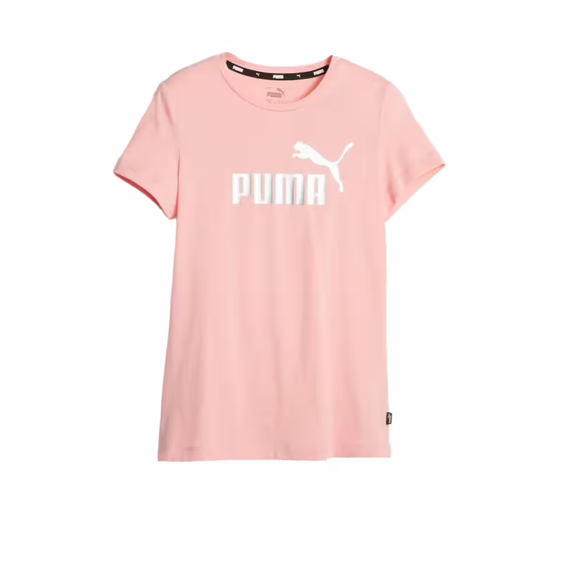 PUMA Essentials+ Logo Tee Pink