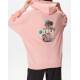 PUMA Downtown Oversized Graphic Hoodie Pink