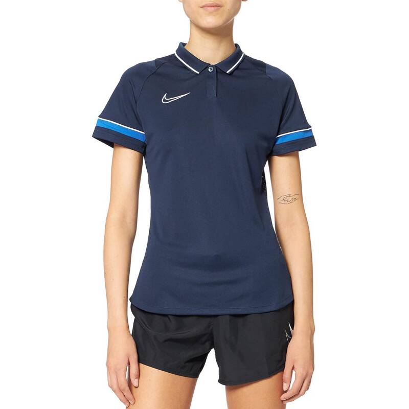 NIKE Dri-Fit Academy 21 Short Sleeve Polo Navy