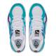 PUMA Trc Blaze Court Basketball Shoes White/Deep Aqua