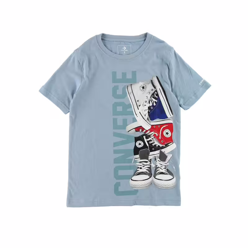 CONVERSE Pile'em Up Sneaker Tee Blue
