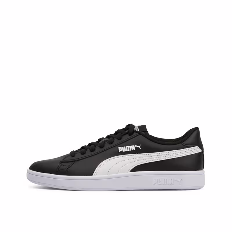 PUMA Smash V2 Leather Black & White