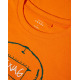 NAME IT Printed Loose Fit Blouse Orange