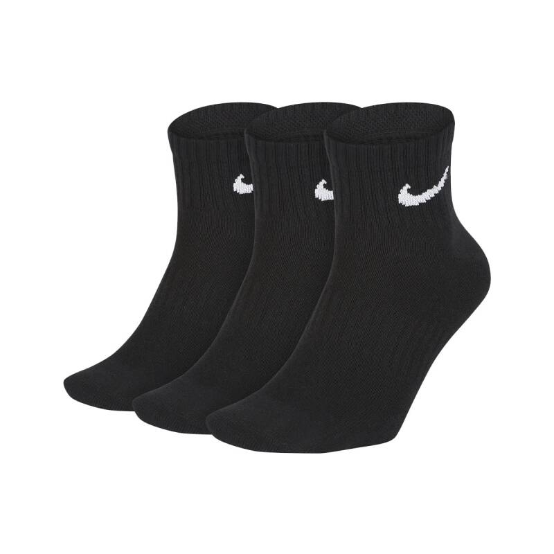 NIKE 3-Pack Everyday Ankle Training Socks Black