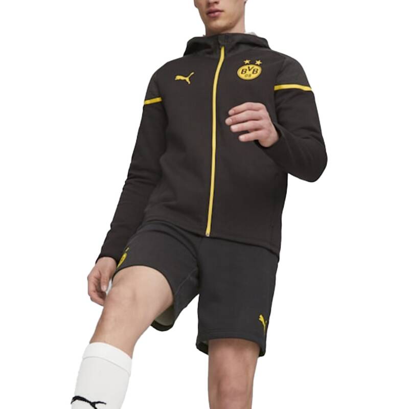 PUMA x Borussia Dortmund Football Casuals Hooded Jacket Black/Yellow