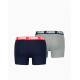 PUMA 2-Packs Basic Logo Boxers Navy/Grey