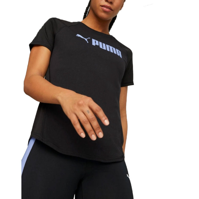 PUMA Fit Logo Training Tee Black