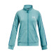 UNDER ARMOUR Rival Terry Taped FZ Hoodie Blue