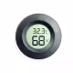 Термометър и влагомер, без сонда, кръгъл, за вграждане, -50&deg;C до 70&deg;C, 10% до 99%, Ф45x15mm