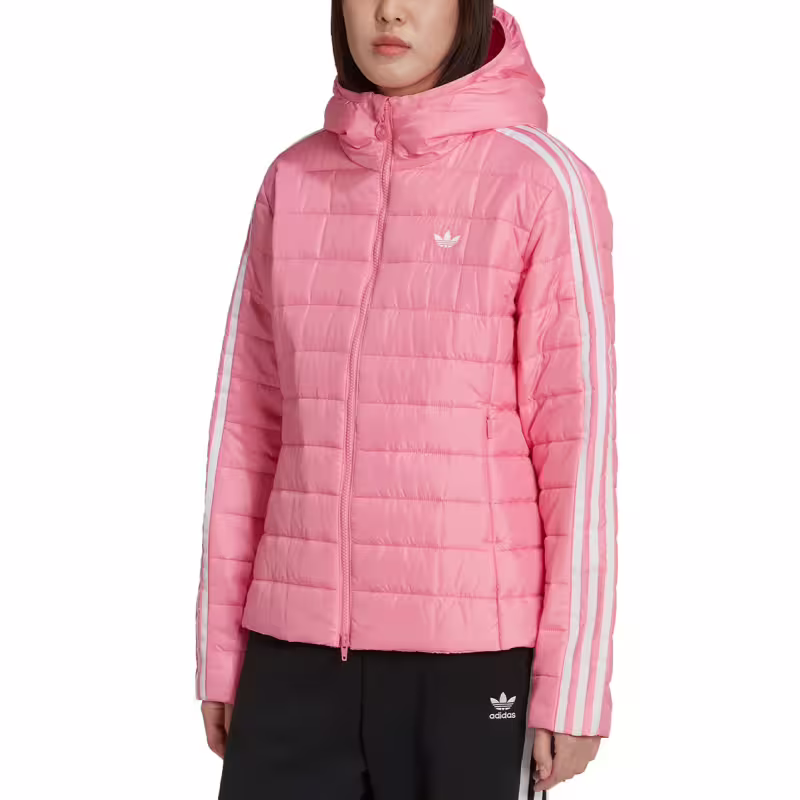 ADIDAS Hooded Premium Slim Jacket Pink