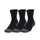 UNDER ARMOUR 3-Packs Performance Cotton Mid Socks Black