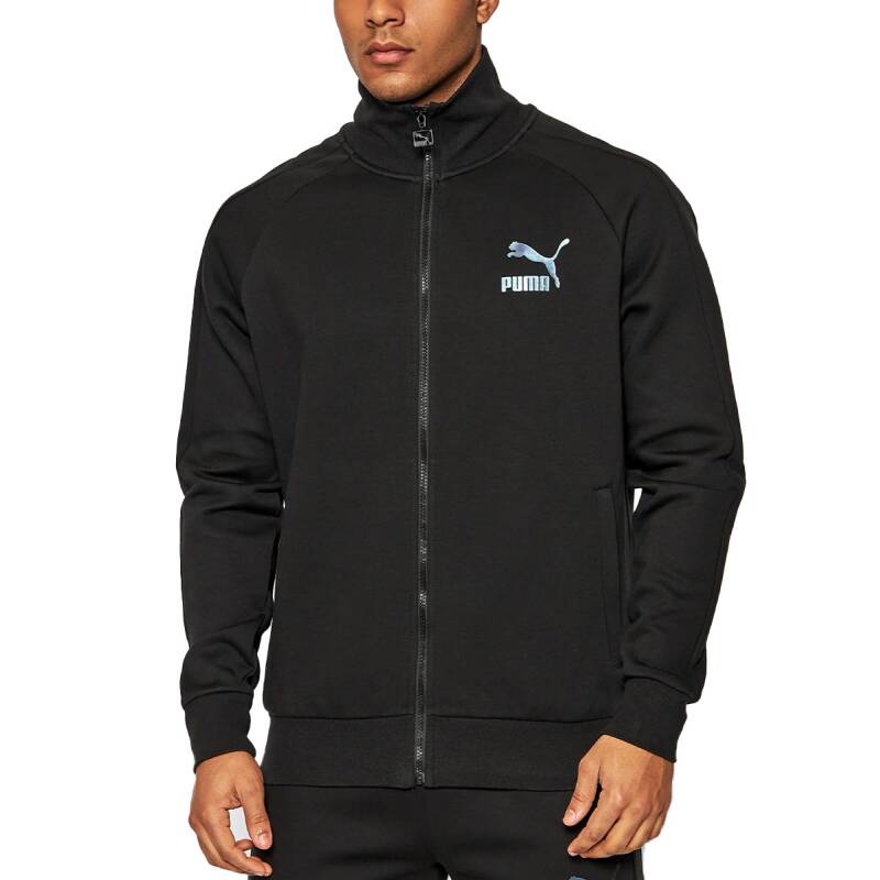 PUMA Iconic T7 Double Knit Track Jacket Black