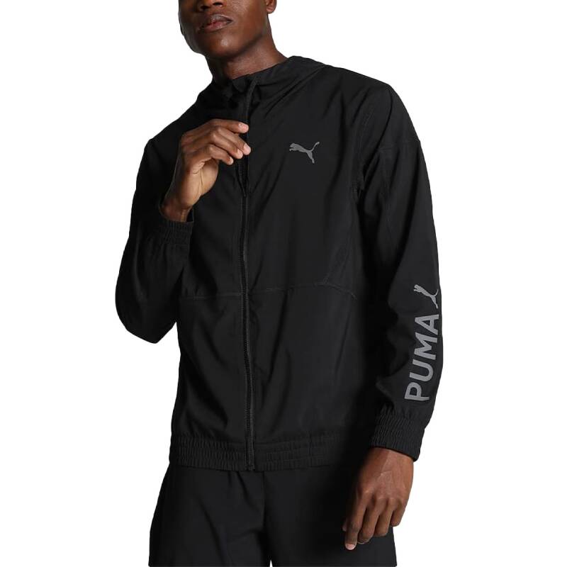 PUMA Fit Woven Training Jacket Black