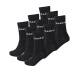 REEBOK 9-Packs Active Core Mid Crew Socks Black