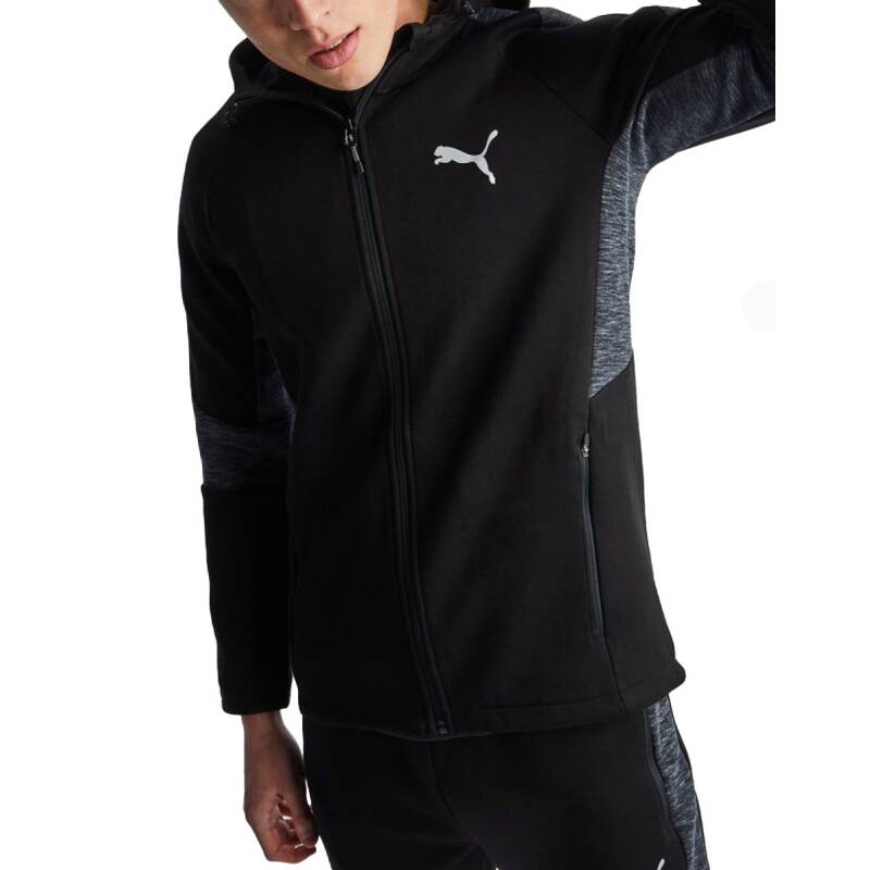 PUMA Evostripe Full Zip Hoodie Black