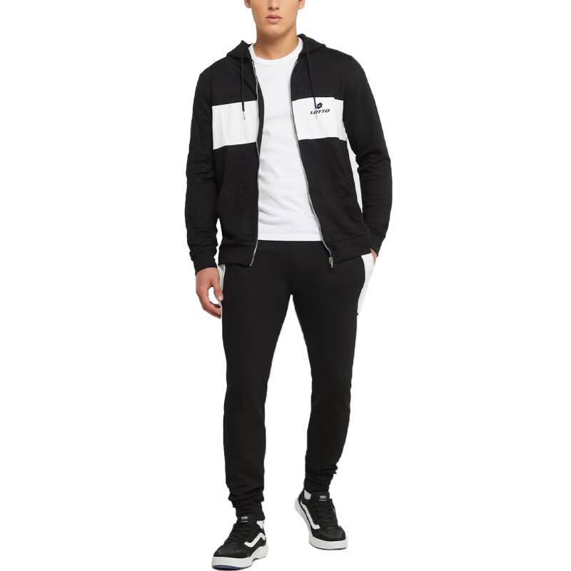 LOTTO Hooded Training Track Suit Black/White