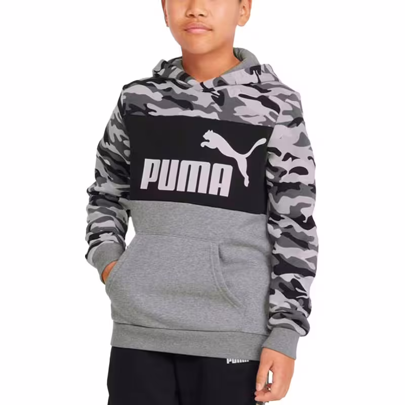 PUMA Essentials+ Camo Hoodie Black/Grey