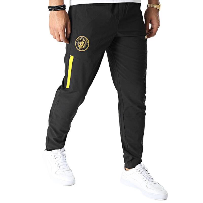 PUMA x Manchester City FC Woven Pants Black/Yellow