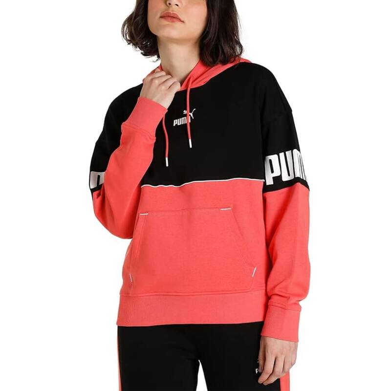 PUMA Power Colorblock Hoodie Red/Black