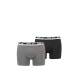 PUMA 2-Packs Multilogo Boxer Black/Grey