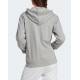 ADIDAS Essentials 3-Stripes French Terry Full-Zip Hoodie Grey