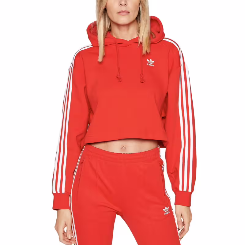 ADIDAS Originals Adicolor Classics Crop Hoodie Red