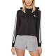 ADIDAS Essentials 3-Stripes Cropped Hoodie Black