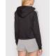 ADIDAS Essentials 3-Stripes Cropped Hoodie Black