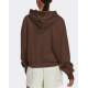 ADIDAS Sportswear Studio Lounge Cropped Hoodie Brown