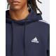 ADIDAS Essentials French Terry 3-Stripes Hoodie Blue