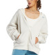 REEBOK Classics Oversized Long Full-Zip Hoodie Grey