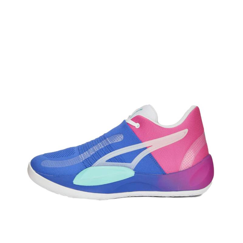 PUMA Rise Nitro Fadeaway Basketball Shoes Blue/Pink