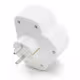 Удължител No brand 7392N, 2 Гнезда, 220V, С ключ, Без кабел, Бял - 17868